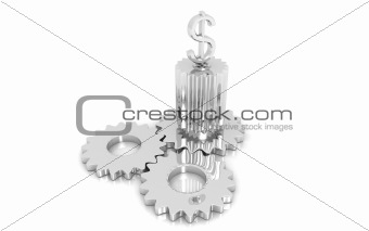 3d dollar top of the gears
