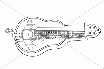 hurdy gurdy - vector