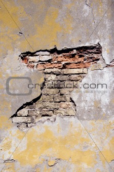 grunge and cracked old wall