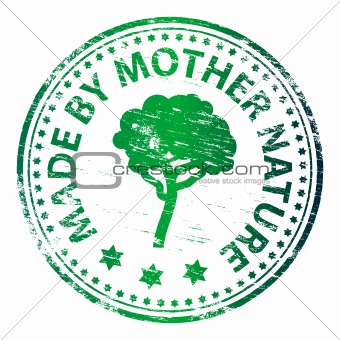 Made by Mother Nature rubber stamp
