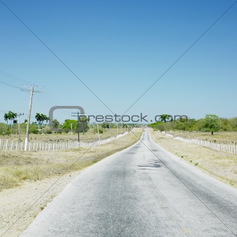 road, Camaguey Province, Cuba
