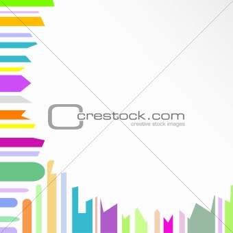 Urban designed background with stylized abstraction vector