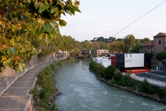 View at the Tiberis river