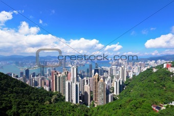 Hong Kong view from the peak