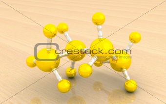 molecular model of butane