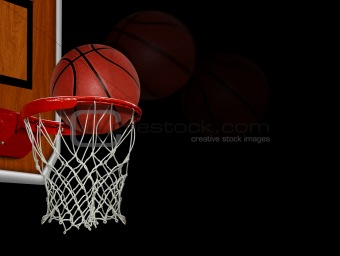 Basketball score shoot