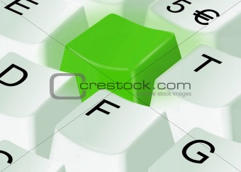 Green computer key