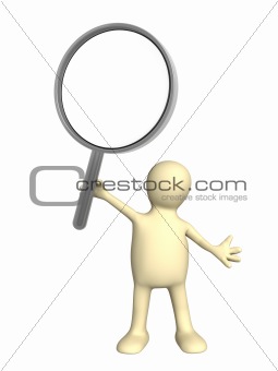 3d puppet with magnifier