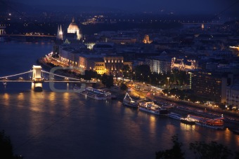 Budapest, Hungary, from fortress Citadel