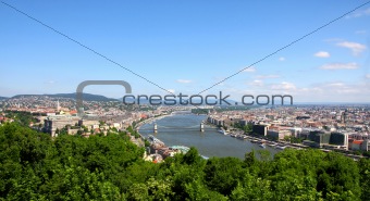 view of panorama Budapest, Hungary