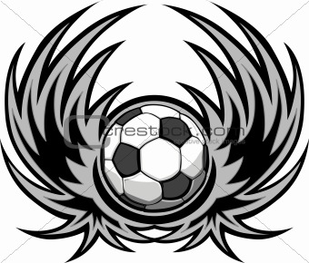 Soccer Template with Wings