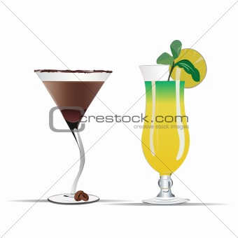 chocolate and bananas cocktail
