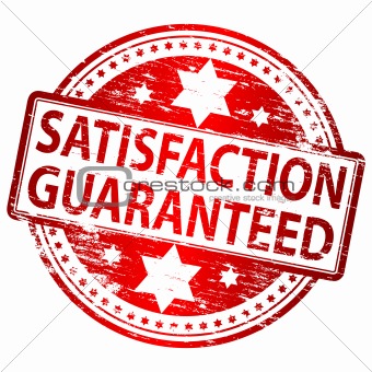 Satisfaction Guaranteed rubber stamp