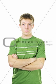 Young man with crossed arms