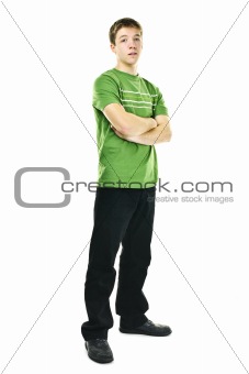 Young man with crossed arms