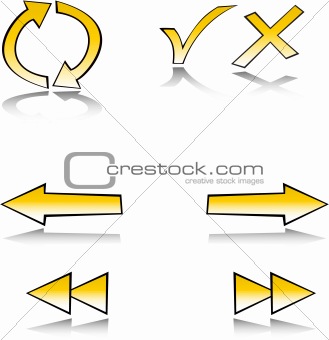 web symbol set