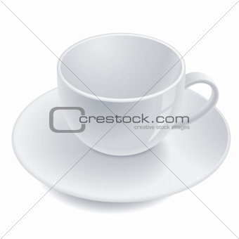 Empty teacup