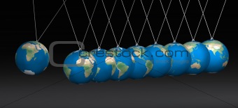 Balancing earth ball