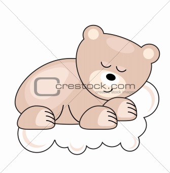 Small  bear sleeping