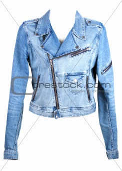 Jeans jacket in zipper