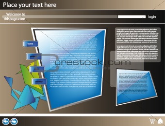 Web site 3d design template 20