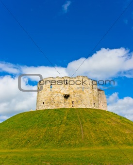 Castle in York Cliffords tower