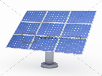 3d solar blue energy photovoltaic 