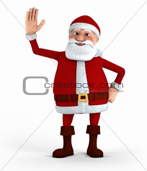 Santa waving