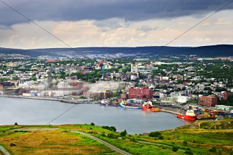 Cityscape of Saint John's from Signal Hill