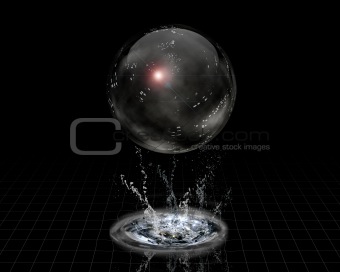 Crystal Sphere and splash