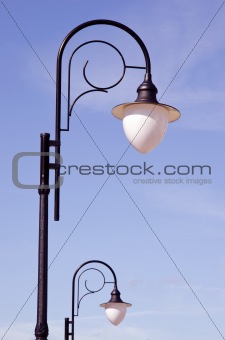 retro street lamps