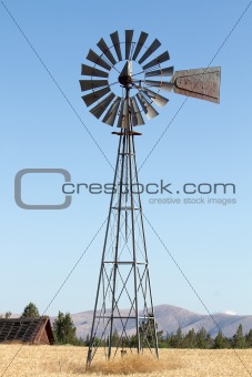 Windmill on Farmland