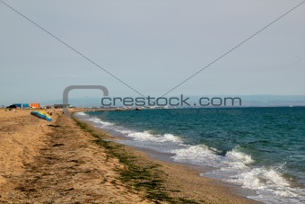 Sandy beach on the Black Sea coast