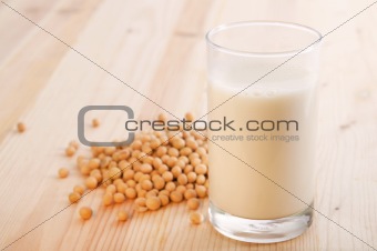 Home made fresh soy milk 