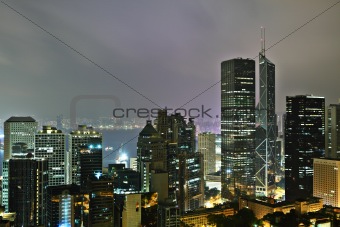 Hong Kong at mid night