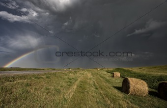 Prairie Road Storm Clouds