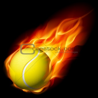 Flaming Tennis Ball