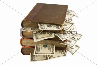 Dollars in old books