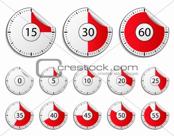 Timer stickers
