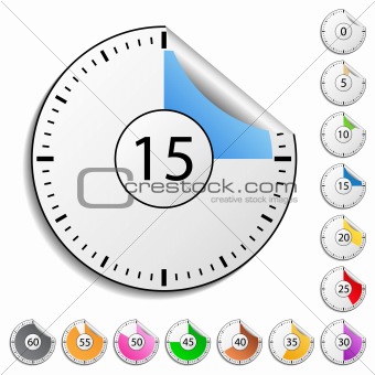 Timer stickers