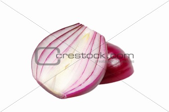 One half of red Onion