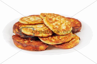 Plate with pancakes