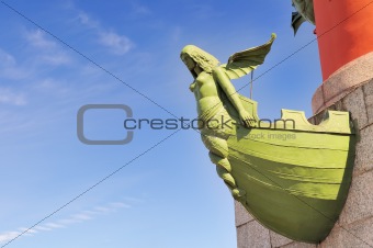 Rostral Column in St. Petersburg, Russia.