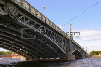 Russia, Saint-Petersburg, Troitsky Bridge