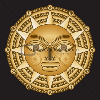ancient gold medallion solar