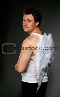 Mr. Angel with white wings