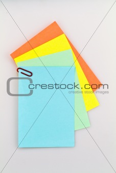 Notepad on white background series IV