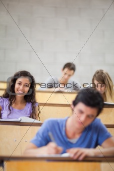 Portrait of students during a lecture
