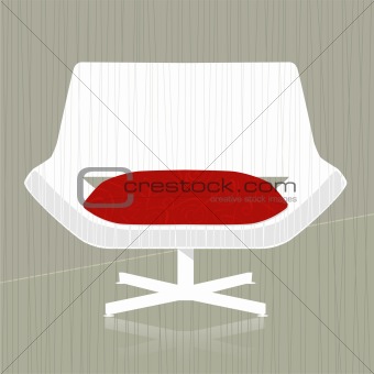 Retro-stylized Chair Icon