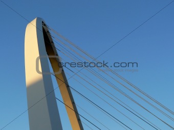 Gatheshead Millenium bridge arch in Newcastle England